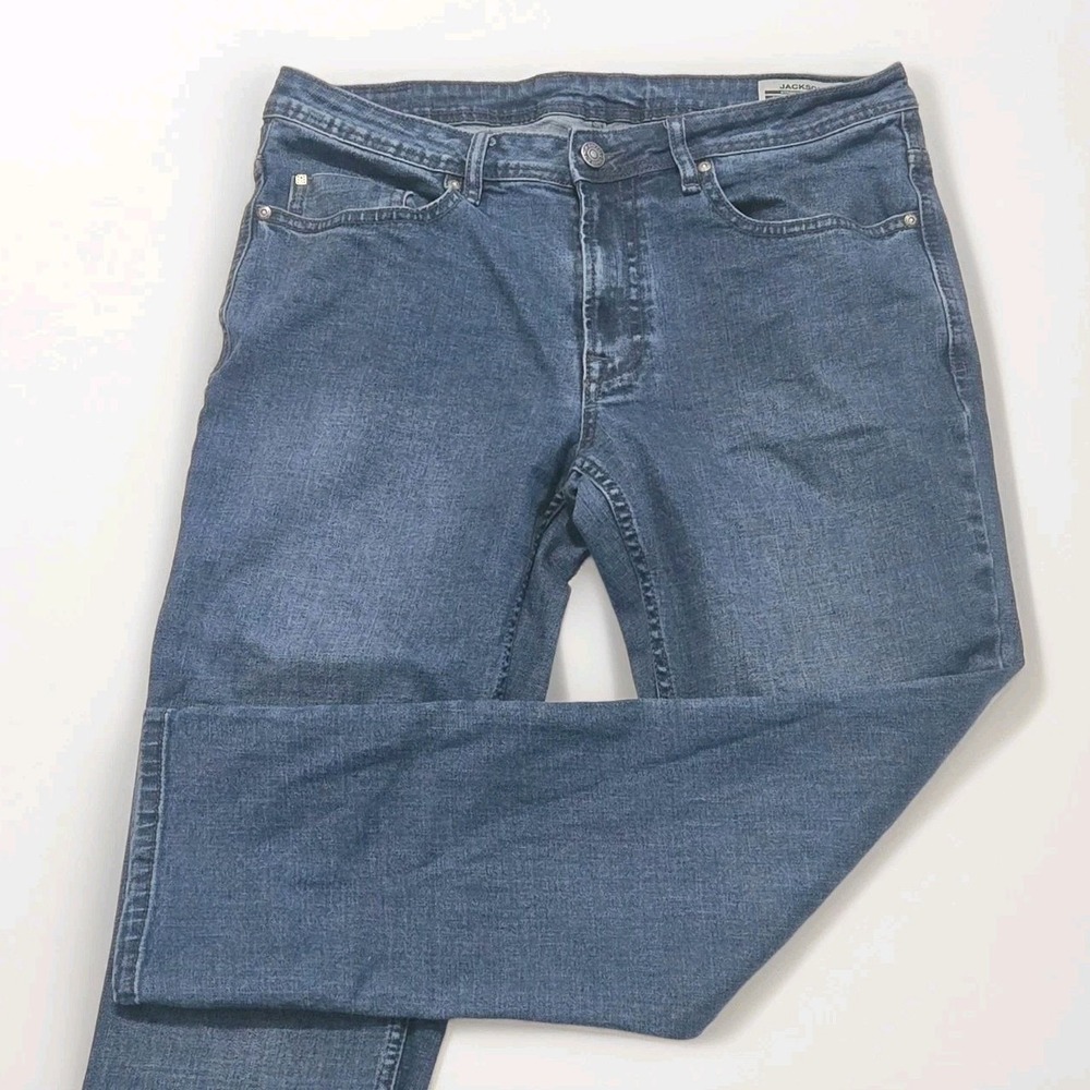 Buffalo David Bitton Mens Jeans 34x30 Straight Jackson-X Blue Medium Wash Denim